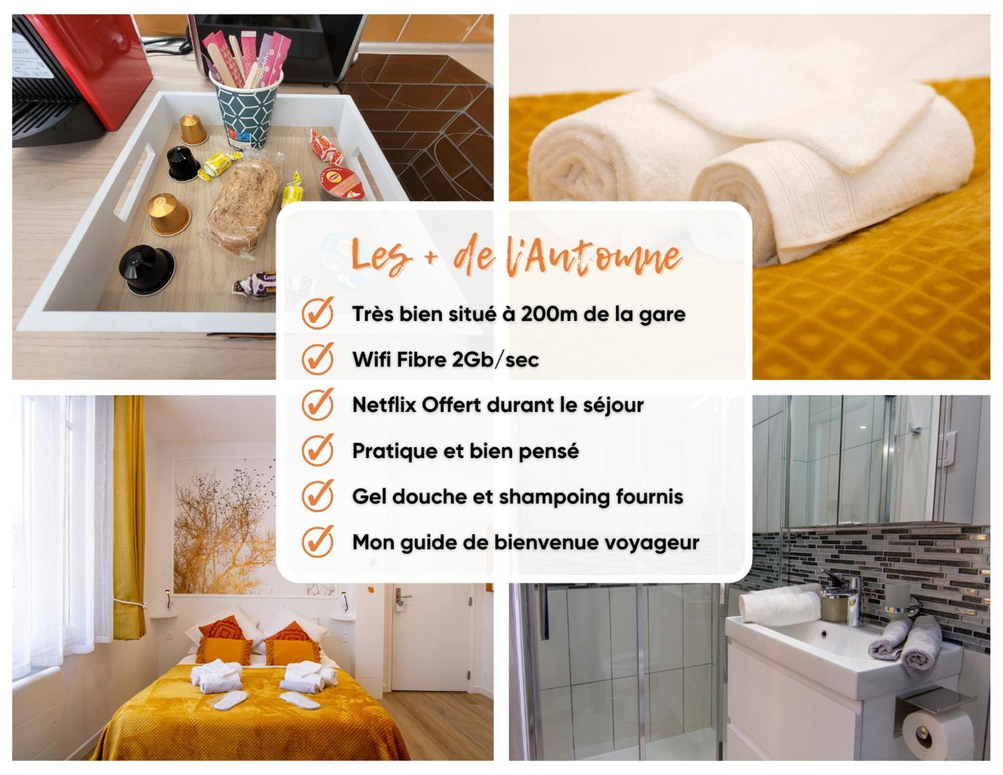 Promenade D'Automne - Netflix & Wifi - Climatisation- Parking Gratuit - Check-In 24H24 - Emplacement Velos - Goodmarning Châlons-en-Champagne Exteriör bild